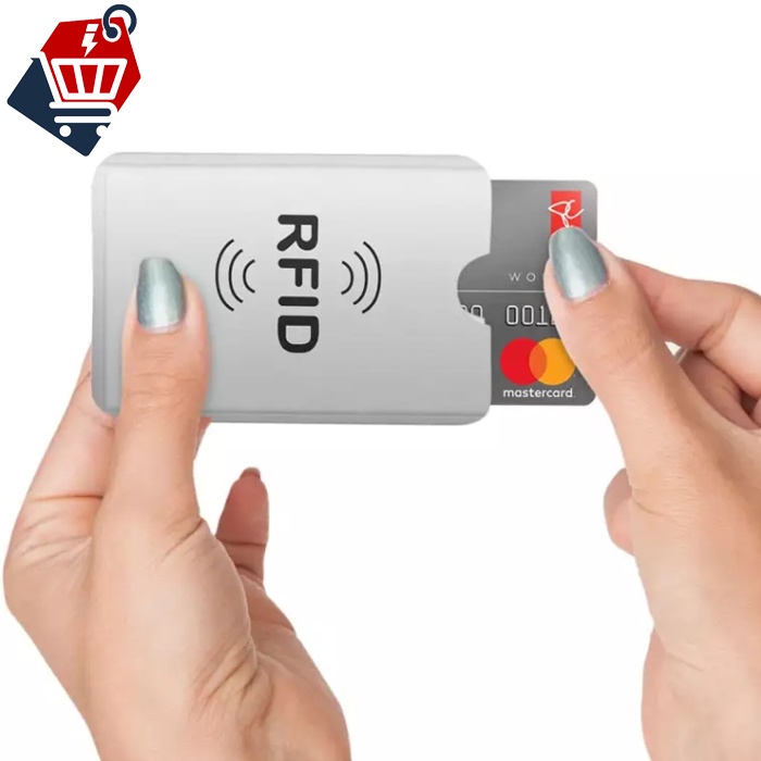 ของแท้ ซองใส่บัตร RFID ป้องกันการโจรกรรมข้อมูล, บัตรเครดิต RFID card blocking กระเป๋าใส่บัตรเครดิต RFID Block โลโก้ดำ