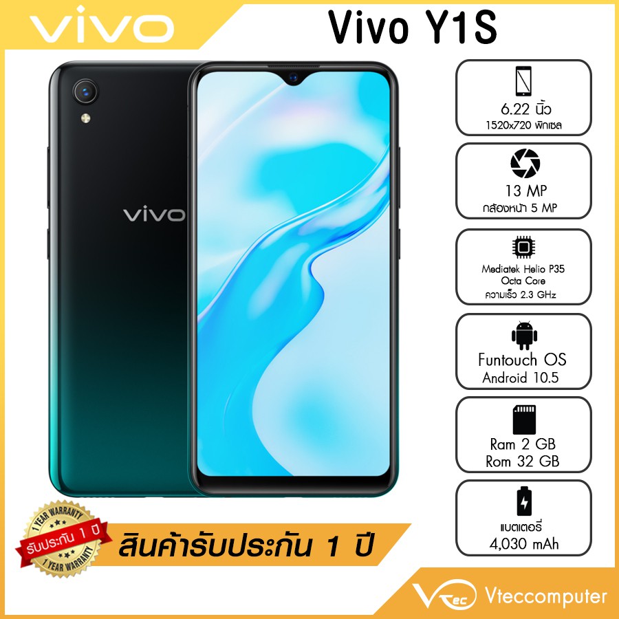 Vivo Y1s (2/32GB) - สินค้าที่ถูกจัดกลุ่มโดย BigGo