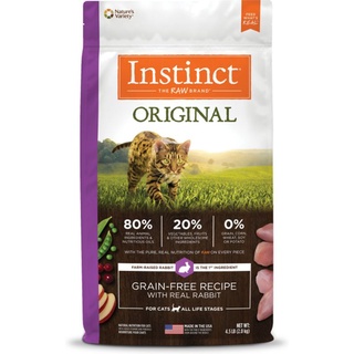 *Preorder  สูตรกระต่าย Instinct Original Grain-Free Recipe with Real Rabbit Freeze-Dried Raw Coated Dry Cat Food