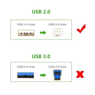 UGREEN รุ่น US135 สายปริ้นเตอร์ สแกนเนอร์ USB Printer USB2.0 to Type B ยาว 1-10 เมตร