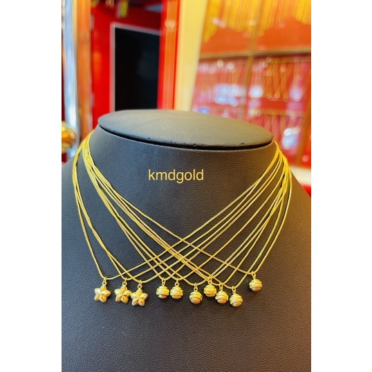 KMDGold สร้อยคอทองแท้96.5% ครึ่งสลึง จี้ในตัว สินค้าขายได้จำนำได้ พร้อมใบรับประกันสินค้า ราคา ถูกที่สุด ดีลบีเคเค แกลเลอรีภาพที่ 5