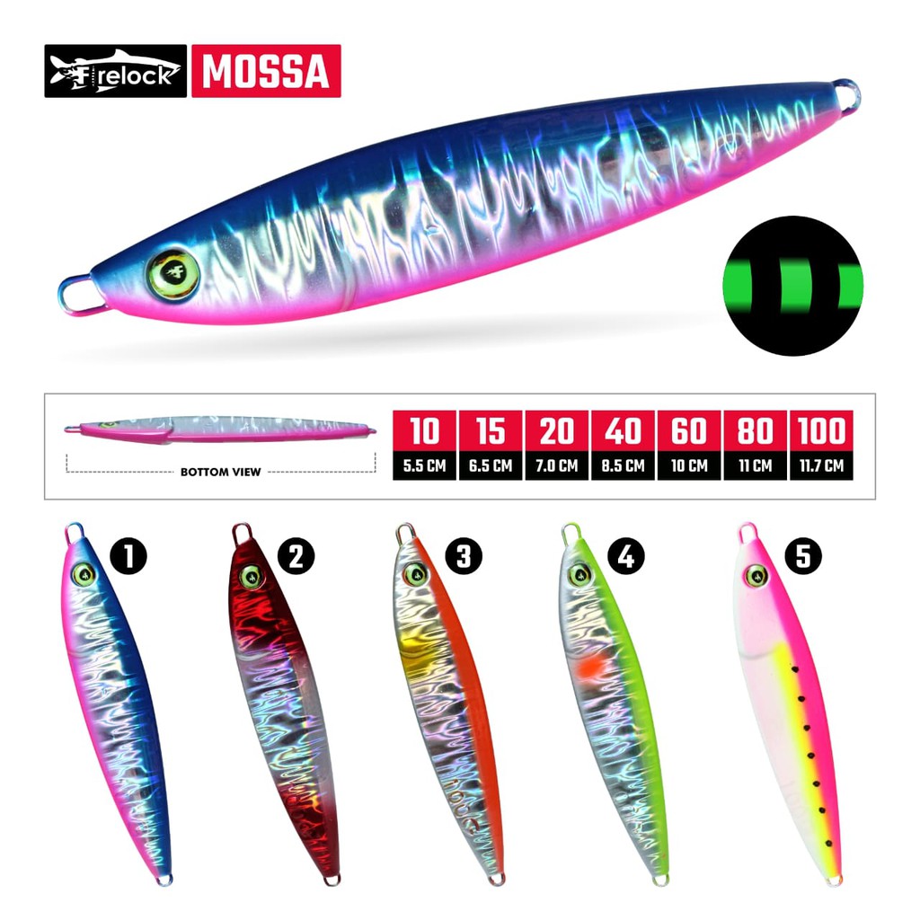 Metal Jig Firelock Mossa Fishing Bait 10 กรัม