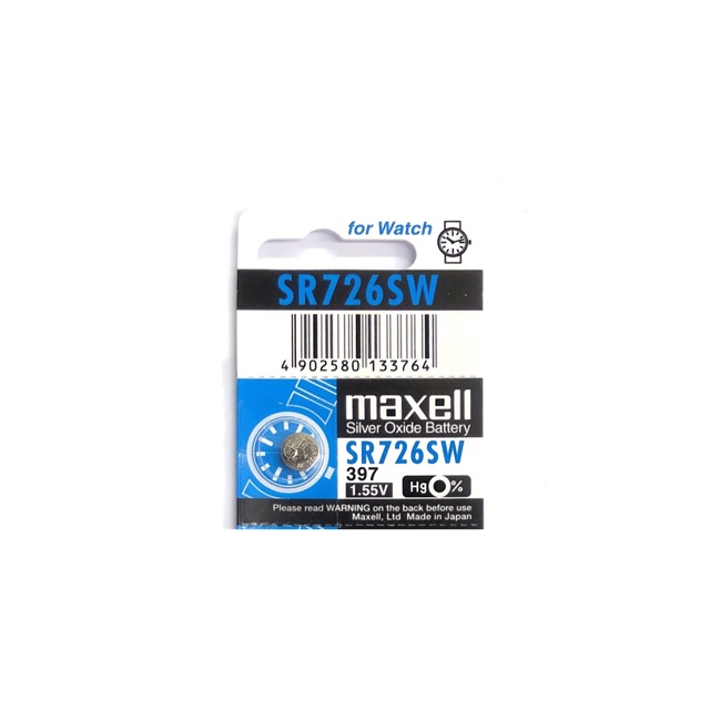 พร้อมส่ง> ถ่านกระดุม Maxell SR726SW / 397 1 ก้อน