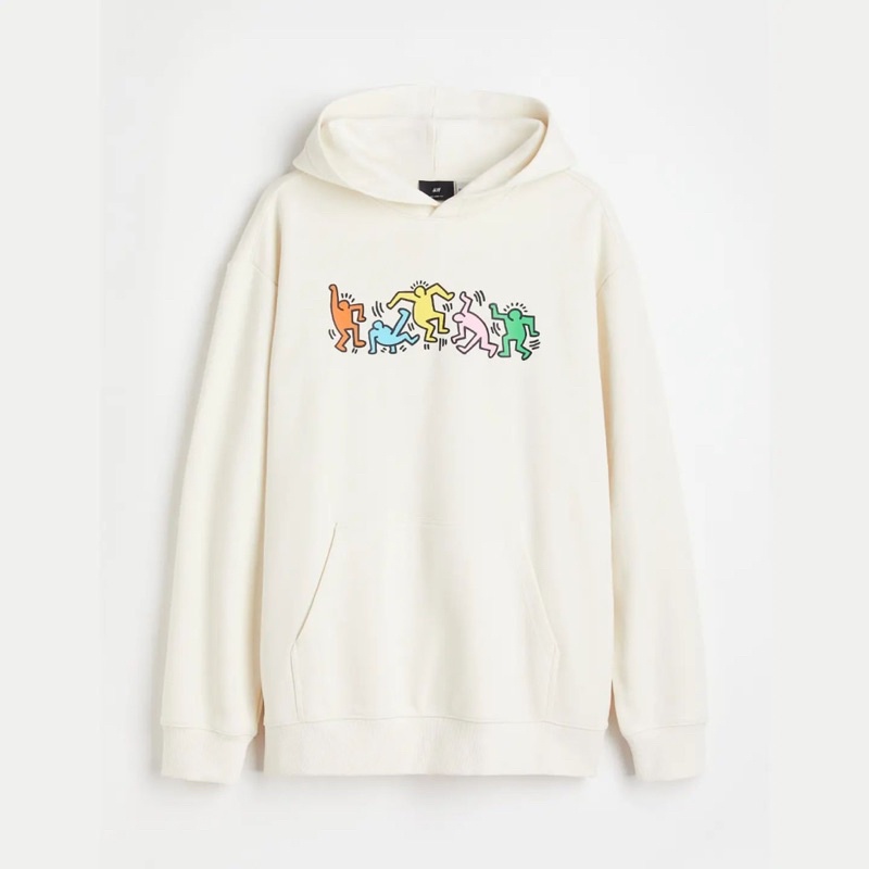 H&M ชม.&ม.&M KEITH HARING HOODIE