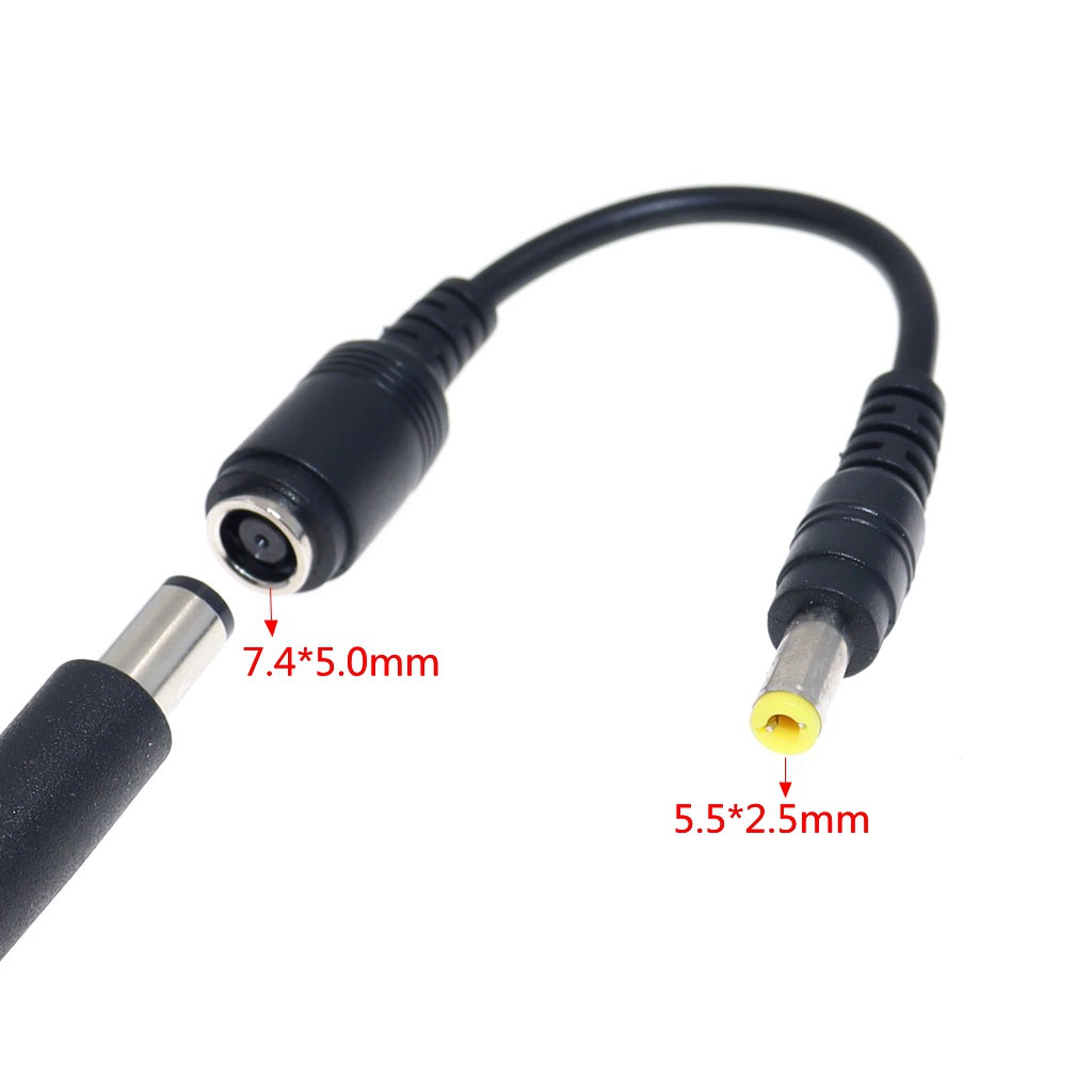 Dc 7.4x5.0 มม.หญิง 5.5x2.5 มม.อะแดปเตอร์ปลั๊ก Converter แล็ปท็อป Charger Connector แจ็คสําหรับ Asus Toshiba โน้ตบุ๊คอะแดปเตอร์