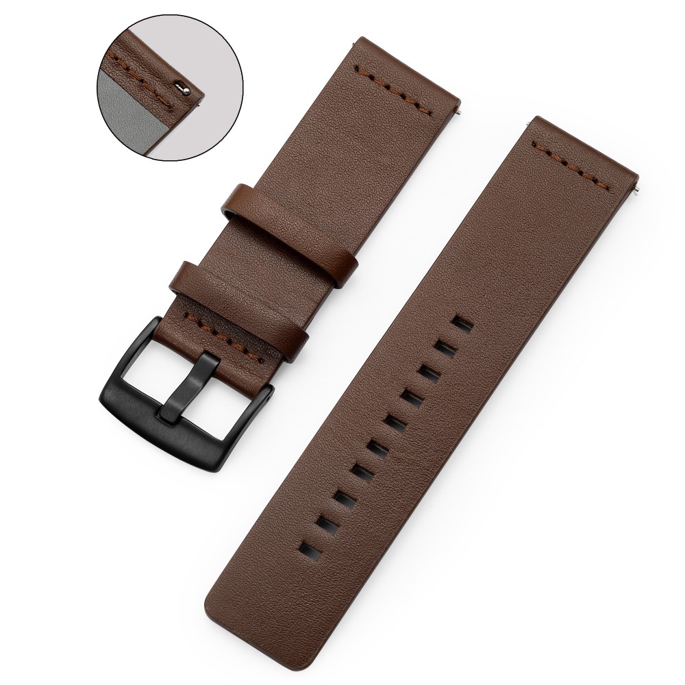 สายนาฬิกาข้อมือหนัง ปลดเร็ว 20 มม. 22 มม. สําหรับ Samsung Galaxy watch 5 5 Pro 45 มม. Watch4 3 Active2 40 44 มม. huawei watch gt 2 WatchBand 18 24 มม.