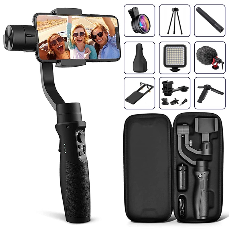 New 3-Axis Handheld Stabilizer Wireless Bluetooth Phone Gimbal Stabilizer For Go Pro Action Camera S