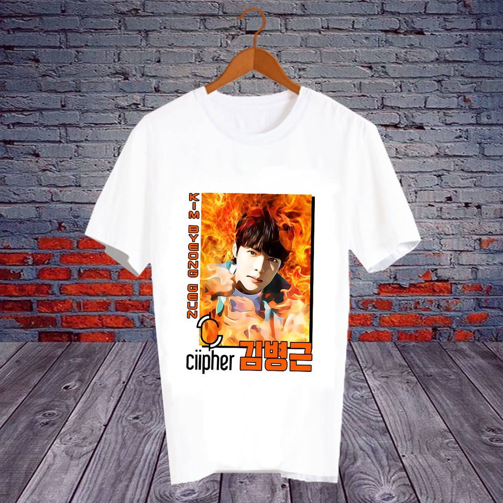 เสื้อยืดสีขาว สั่งทำ เสื้อดารา Fanmade แฟนเมด ศิลปินเกาหลี KP96 - คิม บยองกึน Kim Byeong Geun ciiphe