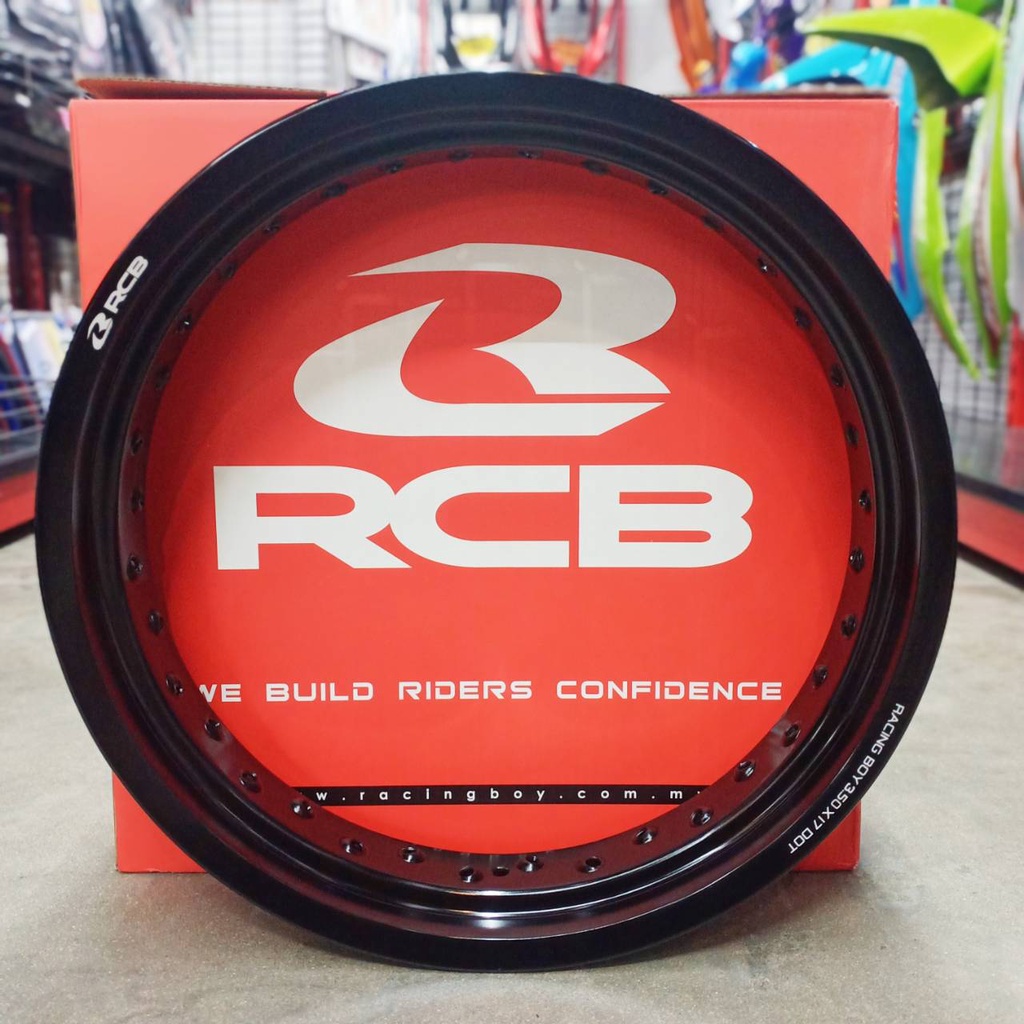 วงล้อ Racing Boy 3.50 ขอบ 17 (36 รู) สีดำ (ราคาต่อวง) [รหัส 014915]