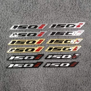 มอเตอร์ไซค์ click 150i 125i 160 200 โลโก้ 3D สีดํา ทอง เงิน แดง 1คู่