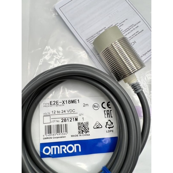 Proximity Switch Sensor E2E-X18ME1 2M 0mron ออกบิลได้ ส่งจากไทย