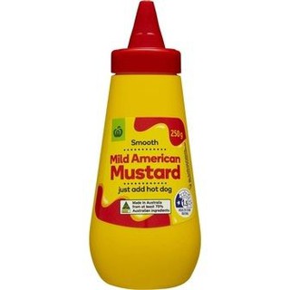 💥แพ็ค2)💥วูลเวิร์ ธ ส์มายด์อเมริกันมัสตาร์ด 250 กรัม/Woolworths Mild American Mustard 250g