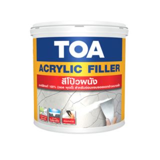 TOA ACRYLIC FILLER (0.946ลิตร) สีโป้วผนัง อะคริลิค ฟิลเลอร์ ซ่อมรอยแตกร้าว