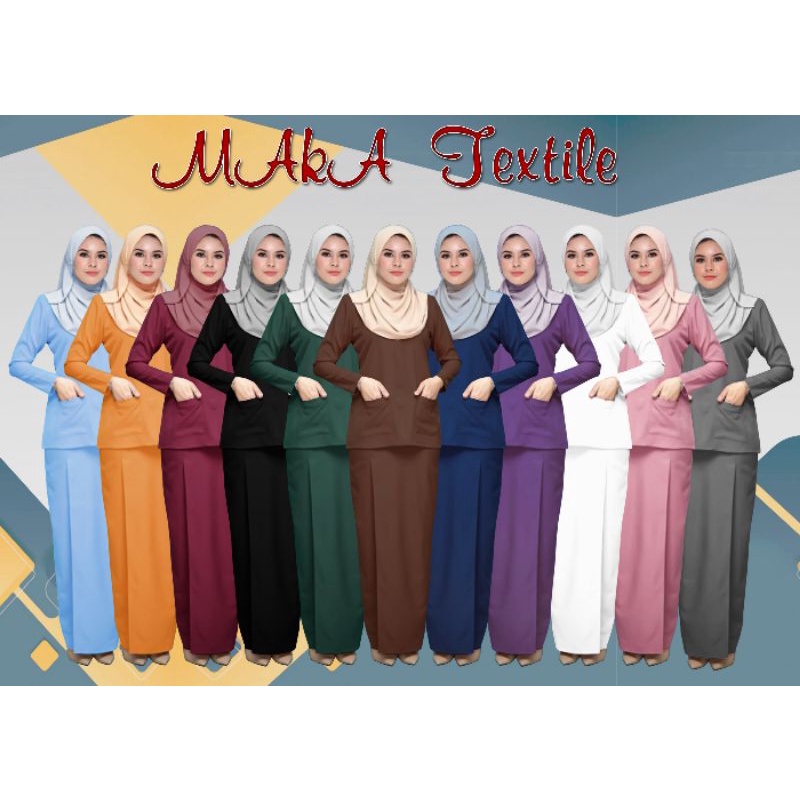 Baju Kurung Kedah (กระเป๋า) Mini Kurung โมเดิร์น