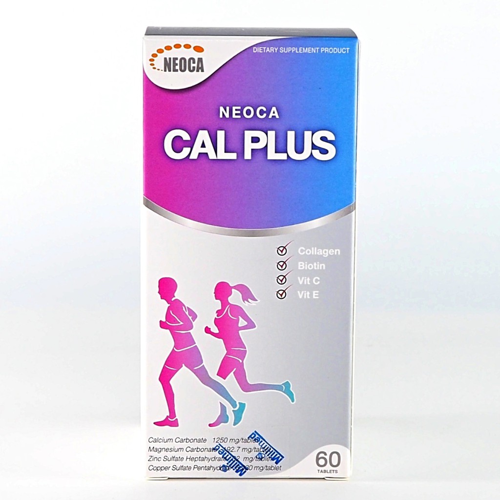 Neoca Cal Plus 60 เม็ด แคลเซียม บำรุงกระดูก