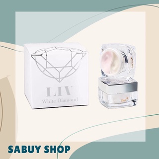 แท้-ส่งไว📢 (30g.) LIV White Diamond Day &amp; Night Repair Cream ลิฟ ไวท์ ไดมอนด์ ครีม