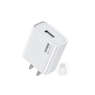 KIVEE หัวชาร์จ พร้อมสายชาร์จ Adapter USB to (Lightning/Micro/Type-C) สายชาร์จ 5V 2.1A 10W