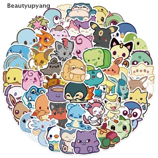 [Beautyupyang] สติกเกอร์ ลายโปเกม่อน ปิกาจู สําหรับติดตกแต่งกีตาร์ แล็ปท็อป กระเป๋าเดินทาง 50 ชิ้น