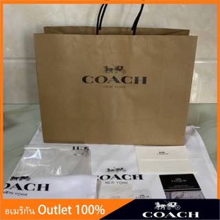 🌈Gift🌈 Coach ถุงของขวัญ ถุงกระดาษ ถุงผ้า ป้าย กล่อง