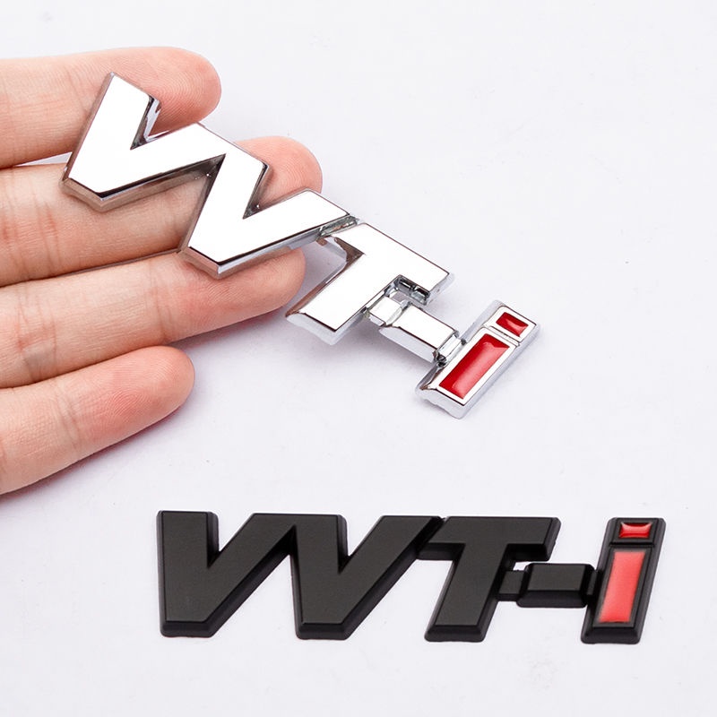 รถ VVTi Emblem โลหะ VVT-i VVTi โลโก้สติกเกอร์สําหรับ TOYOTA Camry COROLLA รถ Body Tail Emblems Badge ด้านข้าง Fender สติกเกอร์