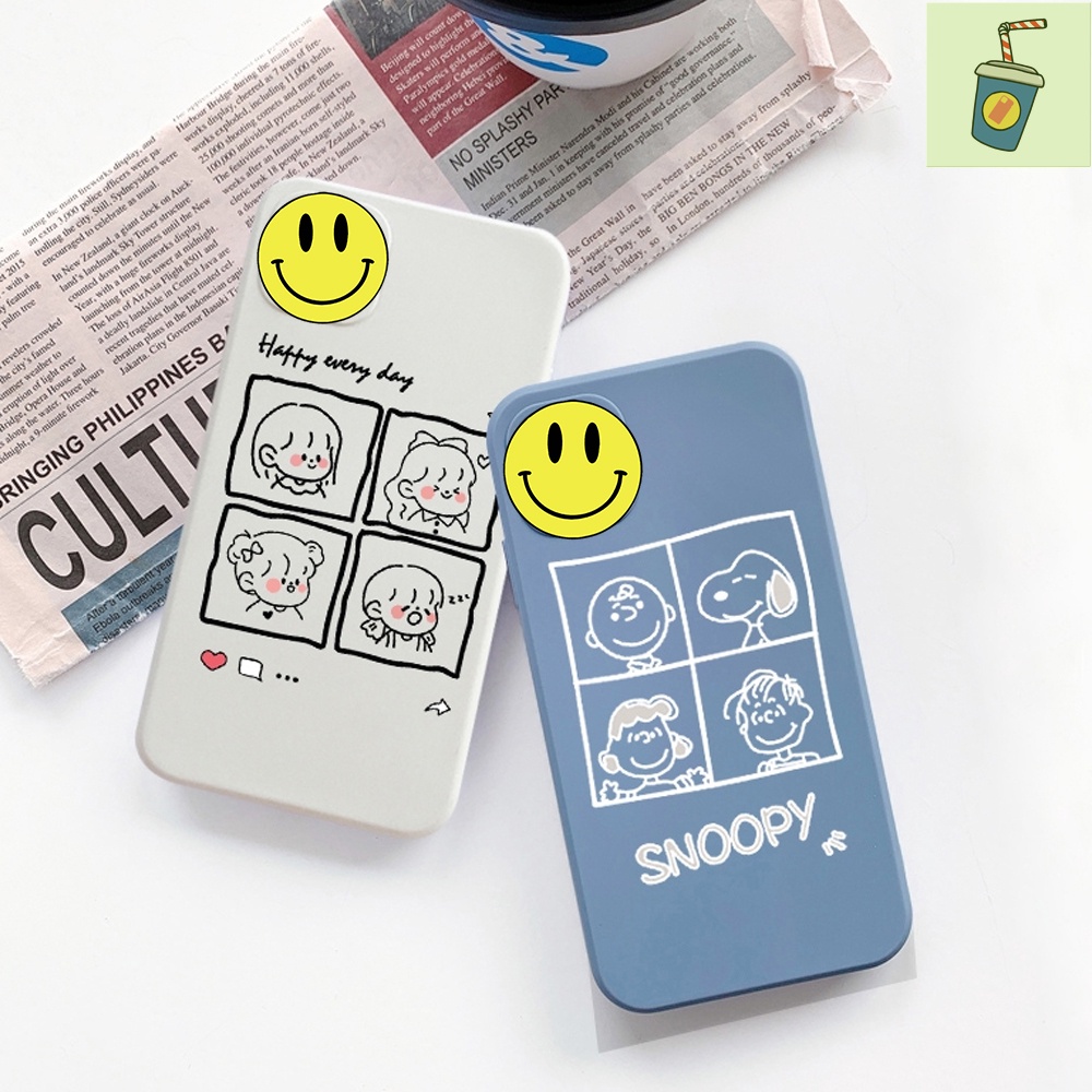 Happy Snoopy 6plus 6splus 7 plus 8plus X Xr XsM 11 12 13 Promax i เคสโทรศัพท์ - RS Store
