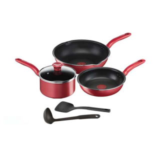 [โค้ดลด10%TEFAMMD10] Tefal เซ็ตอุปกรณ์ทำอาหาร ก้นอินดักชั่น So Chef 6 ชิ้น (So Chef Set 6 Pcs.) G135S695