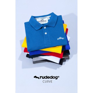 Rudedog By Hashtag เสื้อโปโล ทรงผู้ชาย  รุ่น Curve สินค้าลิขสิทธิ์แท้