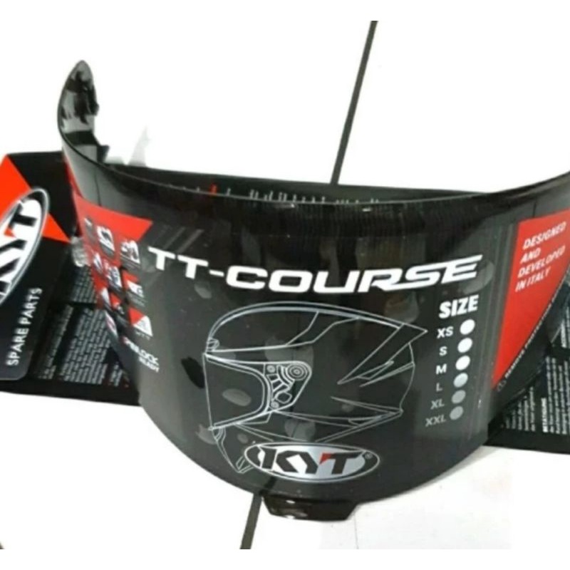 ของแท้ KYT TT Course Dark Smoke Visor KYT