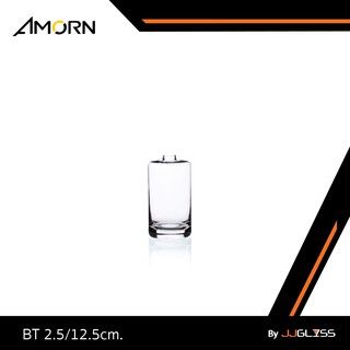 JJGLASS - ( AMORN ) BT 2.5/12.5cm. - แจกันทรงขวด แฮนด์เมด สำหรับแต่งบ้านสวยๆ