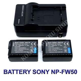 NP-FW50 / FW50 Battery and Charger For Sony Alpha A3000,A5000,A6000,A6500,A7,A7II,A7S,A7SII,A7R,A7RII,A35,A55,RX10