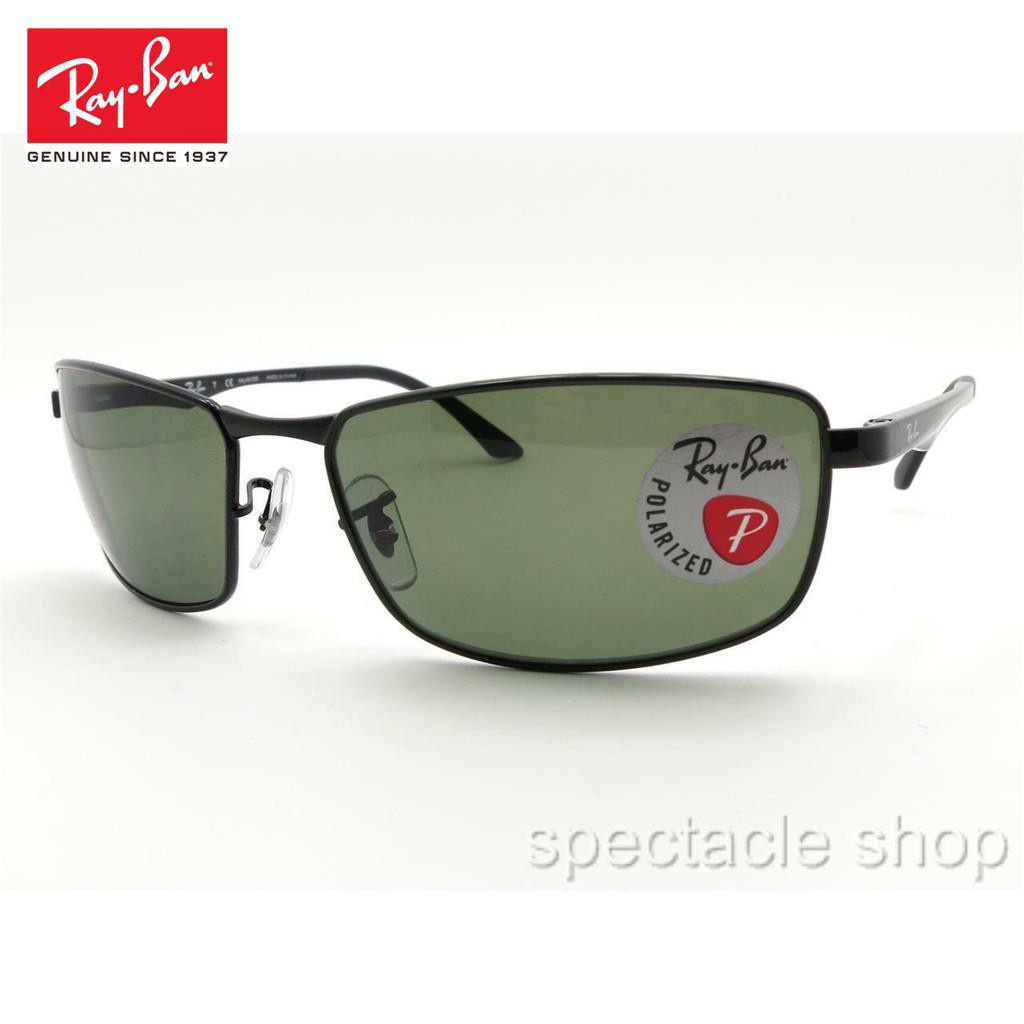 【Original】R&B Fashion Sunglasses Rb 3498 002/9A Black Polarized Green ...