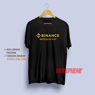 เสื้อยืด พิมพ์ลาย Binance Exchange the World Crypto Trading สําหรับผู้ชาย