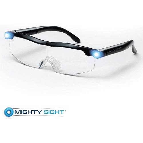 แว่นขยายไร้มือจับ160%LED Mighty sight glasses