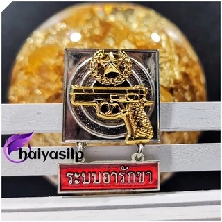 เข็มแม่นปืนทำนองรบ ระบบอารักขา เข็มจปร. ข้าราชการ (แม่เหล็ก ขาหมุด)