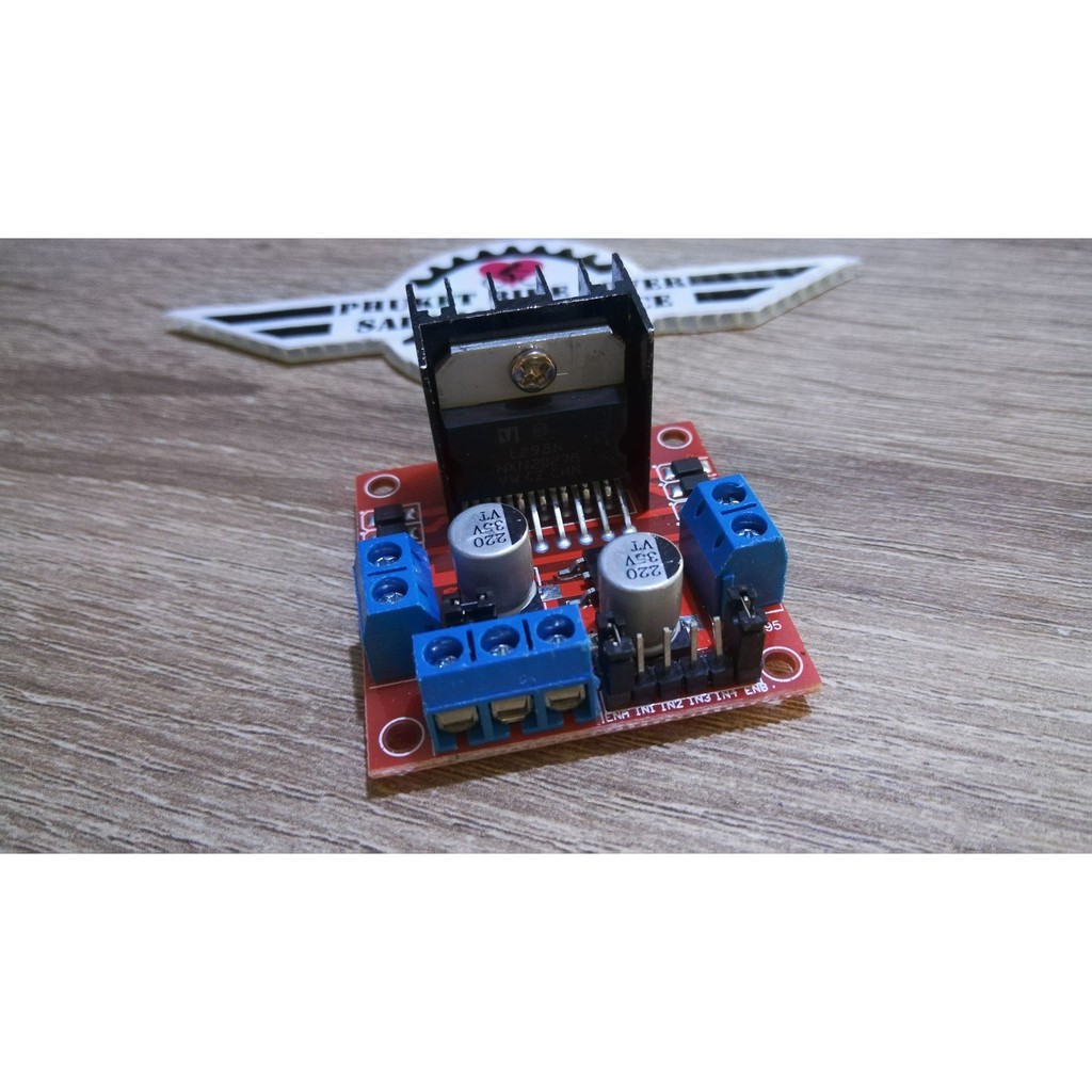 smart car L298N โมดูลขับมอเตอร์ Motor Driver , Arduino L298N Drive Motor ขับ DC Motor 2 ตัว แบบ H-Br