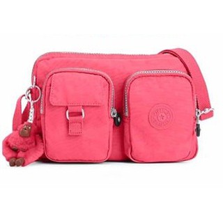 ไม่แท้ คืนเงิน Kipling USA EMMA crossbody - Vibrant Pink ของแท้ พร้อมส่ง ราคาพิเศษ