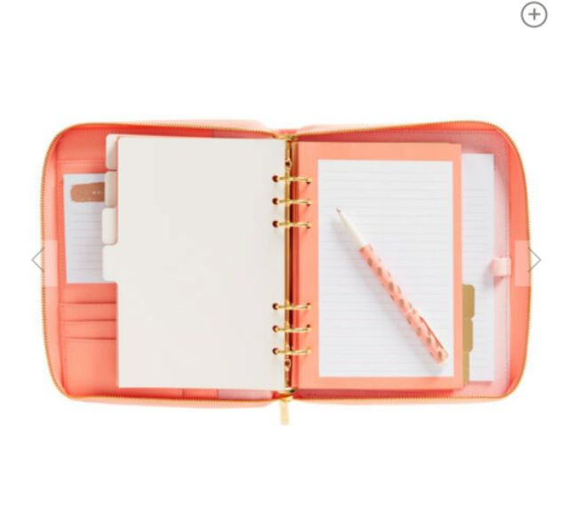 kikki.k จาก sweden LEATHER PERSONAL ZIP PLANNER LARGE LUXURY พร้อมส่ง นำเข้าเอง แท้ 100 flexi