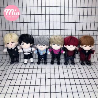 [📌สีดำพร้อมส่ง] วิกตุ๊กตา สำหรับตุ๊กตาขนาด 15&amp;20CM