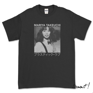 Mariya TAKEUCHI - เสื้อยืด พลาสติก LOVE (สีดํา)