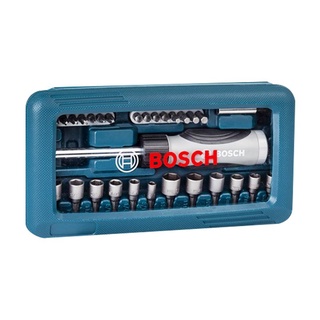 Therichbuyer ชุดไขควงมืออเนกประสงค์ BOSCH รุ่น 2607017399 (แพ็ค 46 ชิ้น) สีน้ำเงิน