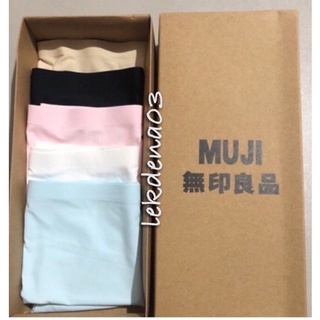 กางเกงในไร้ขอบผู้หญิง Muji เนื้อผ้าคอตตอน สไตล์ญี่ปุ่น ระบายอากาศได้ดี พร้อมส่ง