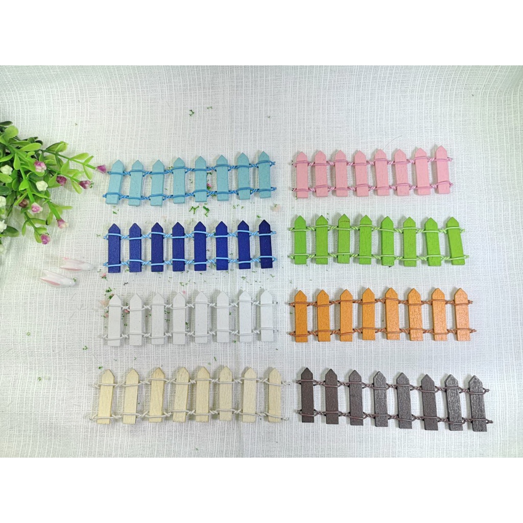 (พร้อมส่งในไทย) รั้วไม้จิ๋ว แต่งสวนถาด สวนขวด สวนจิ๋ว