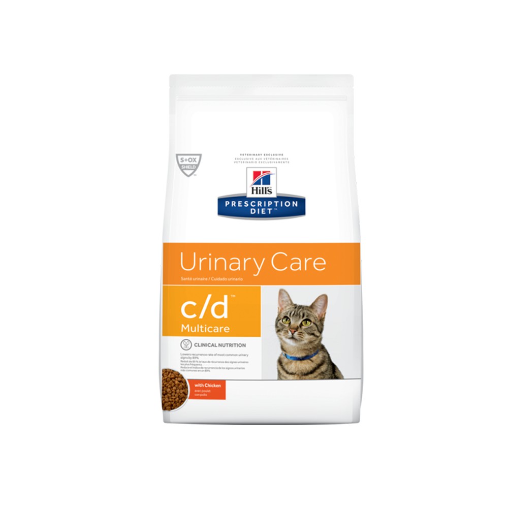 Hill's PD c/d Multicare Feline with Chicken สำหรับแมวที่มีโรคในทางเดินปัสสาวะ 1.5kg