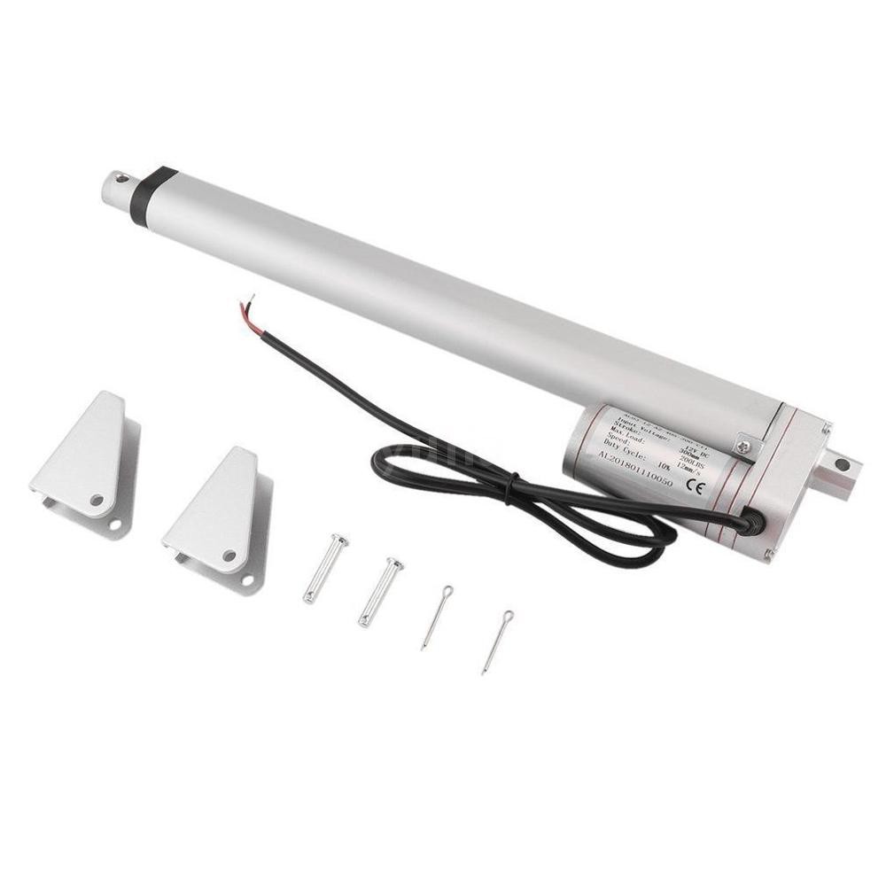 TWO Heavy Duty 8 Inch Linear Actuator 8" Stroke 200 Pound Max Lift 12 Volt DC