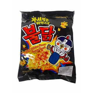 SAMYANG Hot Chicken Flavor Ramen Snack 90g ขนมอบกรอบ 1ซอง/บรรจุ 90g ราคาพิเศษ สินค้าพร้อมส่ง!!