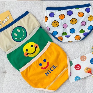 Pastel Dot/Smiley กางเกงในเด็กผ้า cotton ลายพาสเทลดอท 4 ตัว