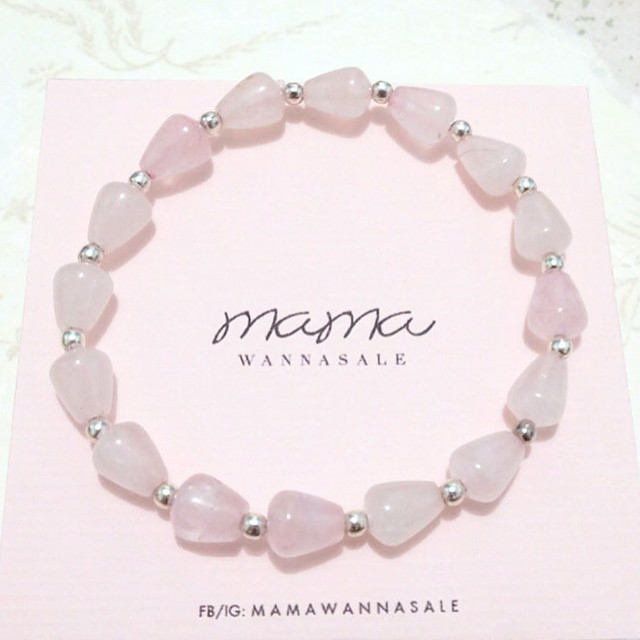 Rose Quartz bracelet 03 สร้อยข้อมือ Rose Quartz