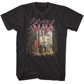 [S-5XL] เสื้อยืด พิมพ์ลายอัลบั้มวงร็อค Styx Grand Illusion 1977 สําหรับผู้ชาย 519509