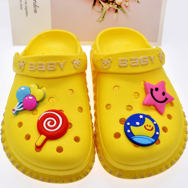 Croc Jibitz จี้การ์ตูนดอกไม้สีรุ้งน่ารัก หัวเข็มขัด อุปกรณ์เสริม สําหรับรองเท้าแตะผู้หญิง ตกแต่งรูรองเท้า