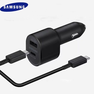 ชาร์จรถ Samsung ชาร์จเร็ว 45W Car Charger  Type-C Car Charger For Galaxy S23 Ultra S21 S20 Note 10 20 Ultra A50 A70 A90